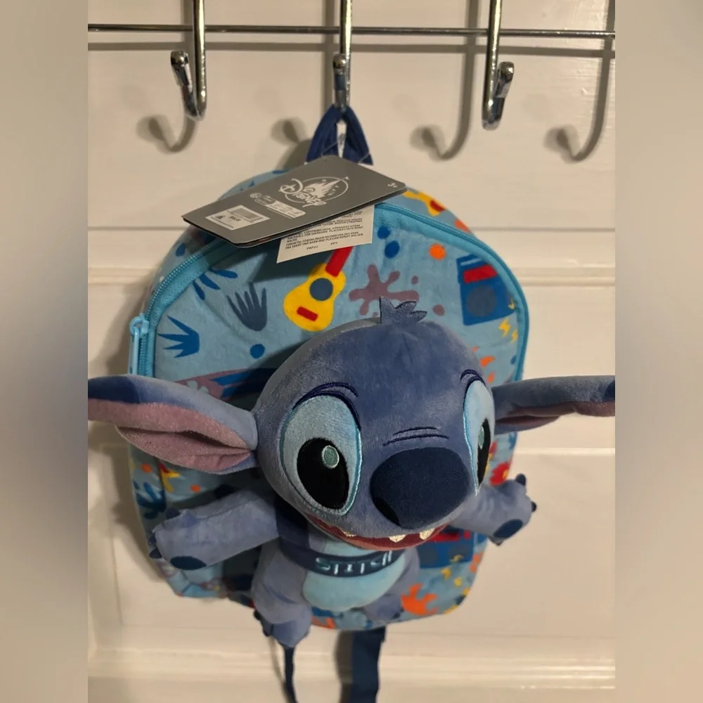 Disney Stitch plushy and backpack NEW - Picture 2 of 5